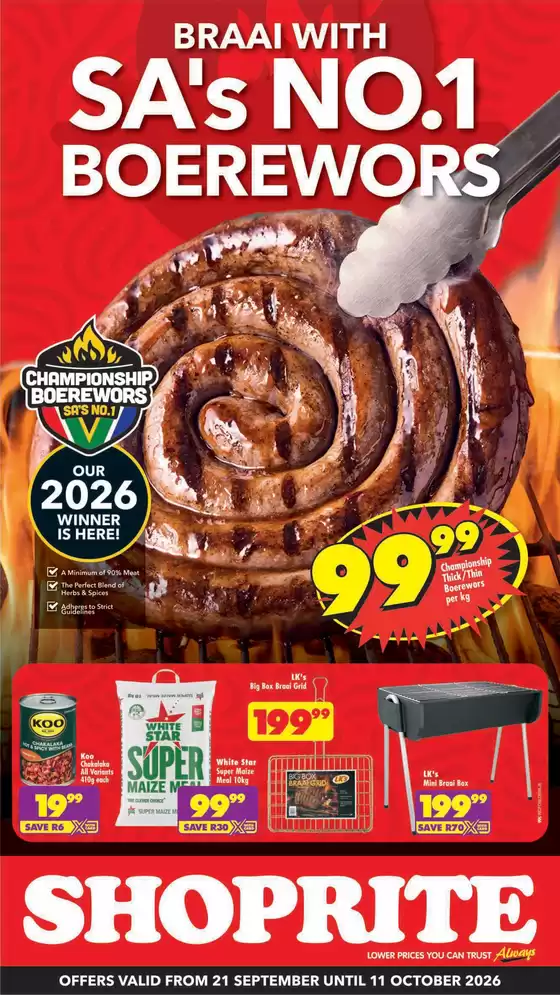 Shoprite catalogue in Ga-Kgapane | Shoprite Heritage Deals Western Cape 21 September - 11 October | 2026-09-20T00:00:00.000Z - 2026-10-11T00:00:00.000Z