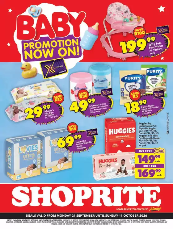 Shoprite catalogue in Mamelodi | Shoprite Baby Savings Gauteng 21 September - 11 October | 2026-09-20T00:00:00.000Z - 2026-10-11T00:00:00.000Z