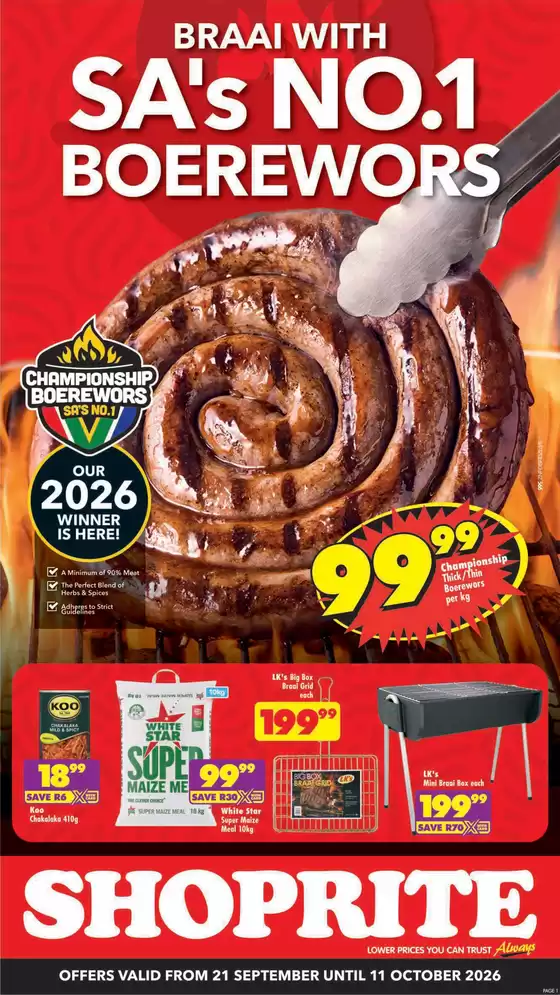 Shoprite catalogue in Ga-Kgapane | Shoprite Heritage Deals KwaZulu-Natal 21 September - 11 October | 2026-09-20T00:00:00.000Z - 2026-10-11T00:00:00.000Z