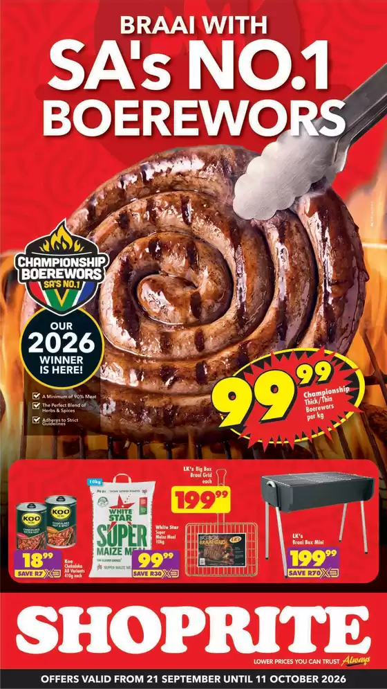 Shoprite catalogue in Ga-Kgapane | Shoprite Heritage Deals Eastern Cape 21 September - 11 October | 2026-09-20T00:00:00.000Z - 2026-10-11T00:00:00.000Z