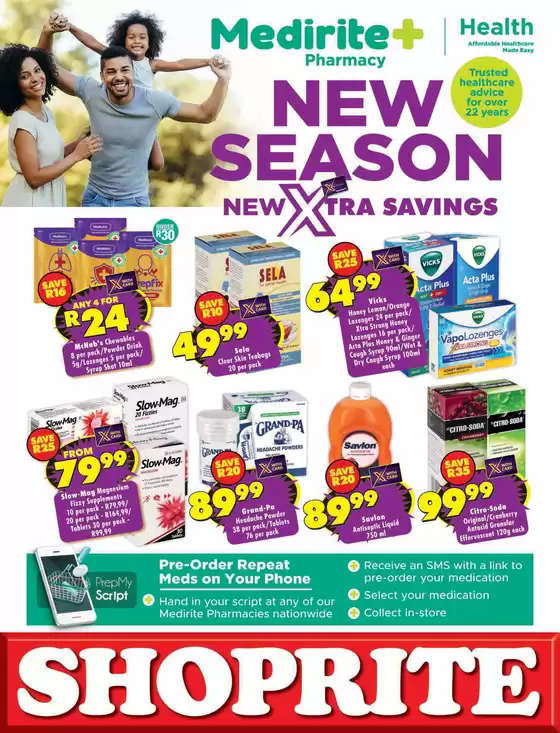 Shoprite catalogue in Howick | Shoprite Medirite Xtra Savings 21 September - 11 October | 2026-09-20T00:00:00.000Z - 2026-10-11T00:00:00.000Z