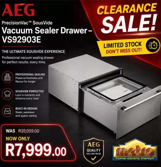 Metro Home Centre catalogue | Clearance Sale! | 2026-09-22T00:00:00.000Z - 2026-10-06T00:00:00.000Z