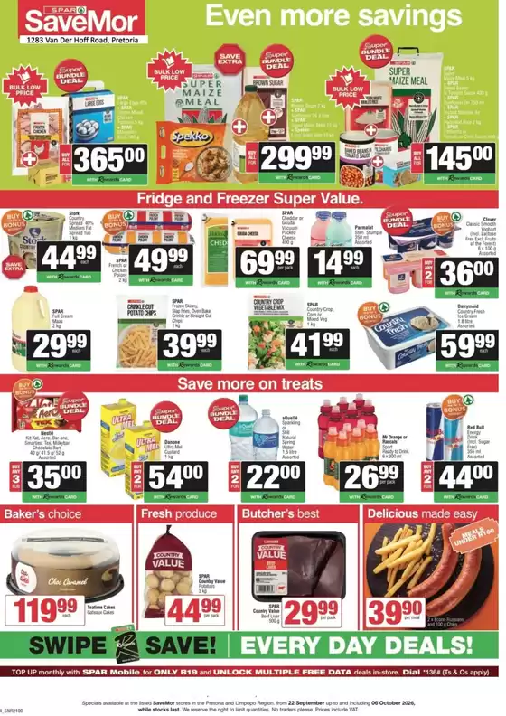 Spar Savemor catalogue | Even more savings | 2026-09-22T00:00:00.000Z - 2026-10-06T00:00:00.000Z