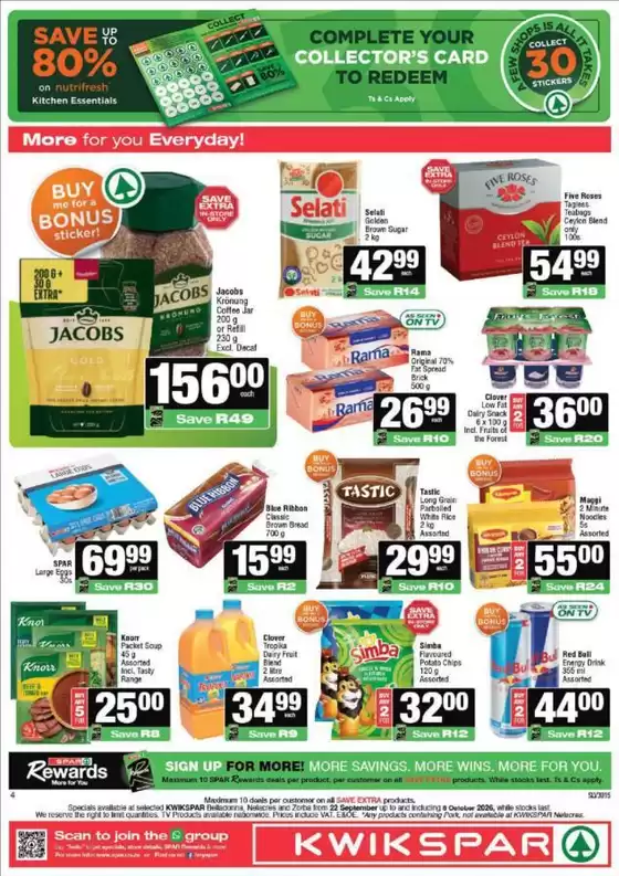 KwikSpar catalogue | Special offers for you | 2026-09-22T00:00:00.000Z - 2026-10-06T00:00:00.000Z