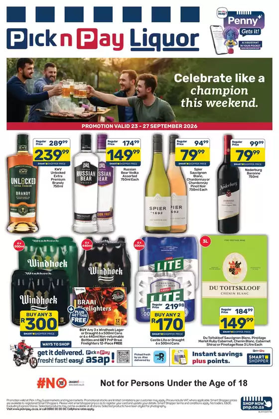 Pick n Pay Liquor catalogue | Pick n Pay Weekend Liquor Specials | 2026-09-23T00:00:00.000Z - 2026-09-27T00:00:00.000Z