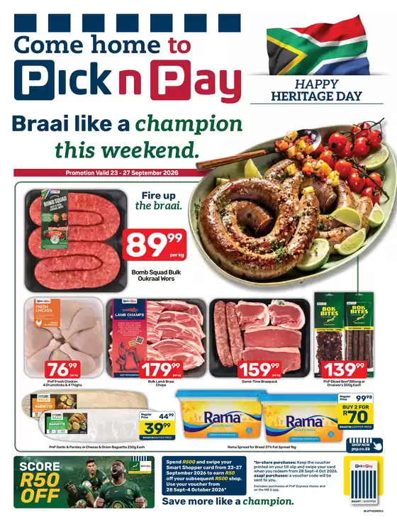 Pick n Pay catalogue | Pick n Pay Weekend Specials | 2026-09-23T00:00:00.000Z - 2026-10-04T00:00:00.000Z