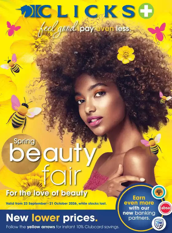 Clicks catalogue in Bellville | Spring Beauty Fair | 2026-09-25T00:00:00.000Z - 2026-10-21T00:00:00.000Z