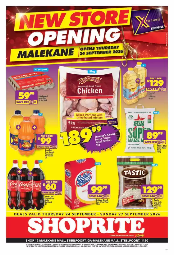 Shoprite catalogue | Our best bargains | 2026-09-23T00:00:00.000Z - 2026-09-27T00:00:00.000Z
