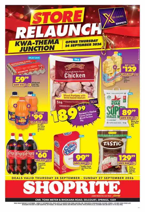 Shoprite catalogue | Offers for bargain hunters | 2026-09-23T00:00:00.000Z - 2026-09-27T00:00:00.000Z