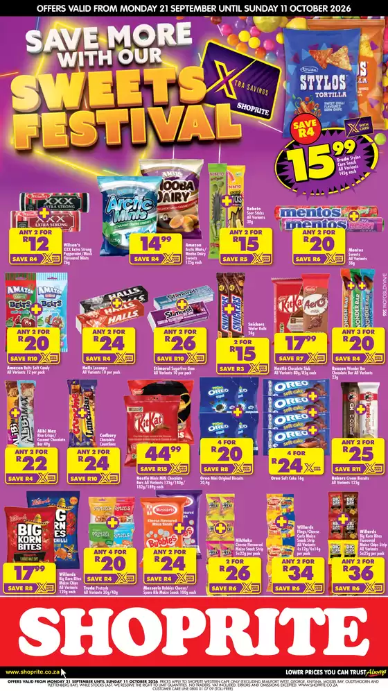 Shoprite catalogue | Shoprite Sweets Festival Western Cape 21 September - 11 October | 2026-09-20T00:00:00.000Z - 2026-10-11T00:00:00.000Z