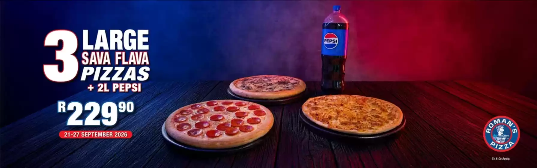 Roman's Pizza catalogue | Roman's Pizza Sale | 2026-09-25T00:00:00.000Z - 2026-09-27T00:00:00.000Z