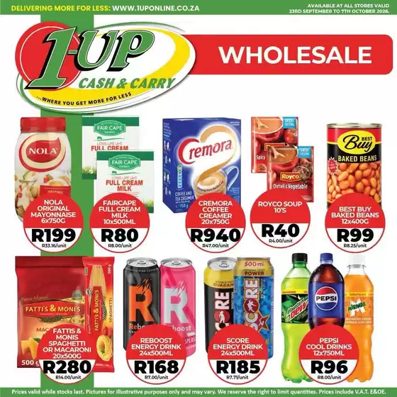 1UP catalogue | Top offers for all bargain hunters | 2026-09-23T00:00:00.000Z - 2026-10-07T00:00:00.000Z