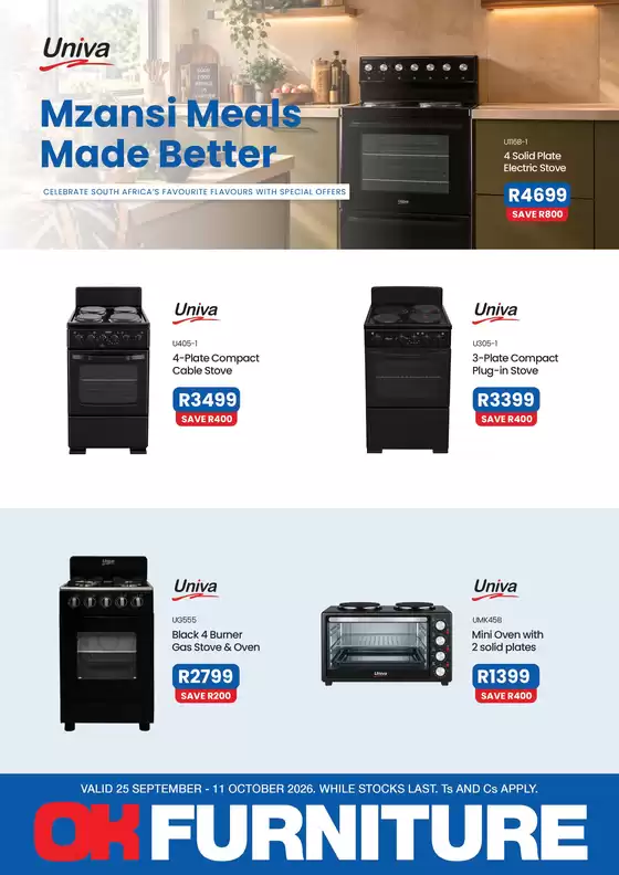 OK Furniture catalogue in Queensburgh | Top deals and discounts | 2026-09-25T00:00:00.000Z - 2026-10-11T00:00:00.000Z