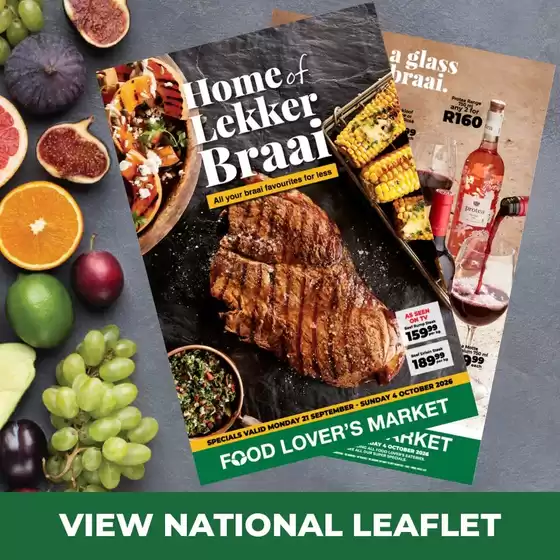 Food Lover's Market catalogue in Cape Town | Home of Lekker Braai - 21 September - 4 October 2026 | 2026-09-20T00:00:00.000Z - 2026-10-04T00:00:00.000Z