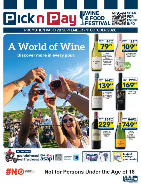 Pick n Pay catalogue | Pick n Pay KwaZulu-Natal Wine Festival Specials | 2026-09-28T00:00:00.000Z - 2026-10-11T00:00:00.000Z
