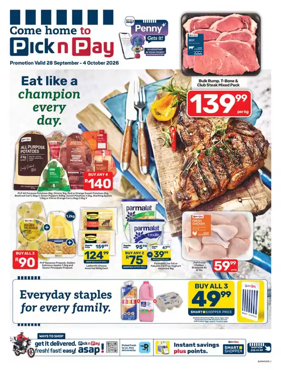 Pick n Pay catalogue | Pick n Pay Weekly Specials | 2026-09-28T00:00:00.000Z - 2026-10-04T00:00:00.000Z