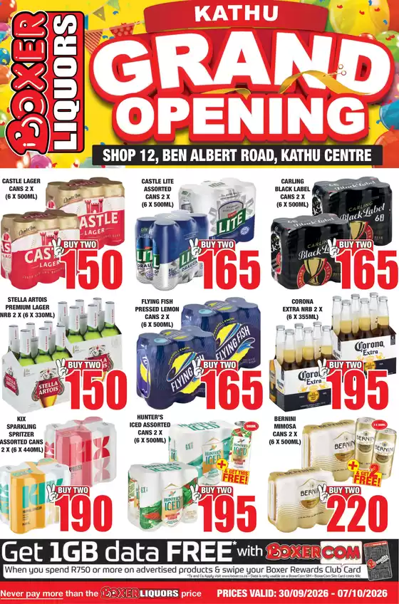 Boxer Liquors catalogue | Kathu Liquor Grand Opening | 2026-09-30T00:00:00.000Z - 2026-10-07T00:00:00.000Z