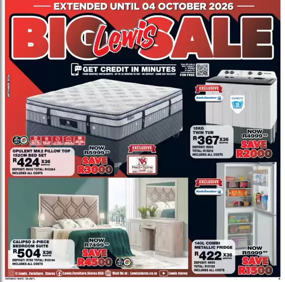 Lewis catalogue | Big Sale | 2026-09-30T00:00:00.000Z - 2026-10-04T00:00:00.000Z