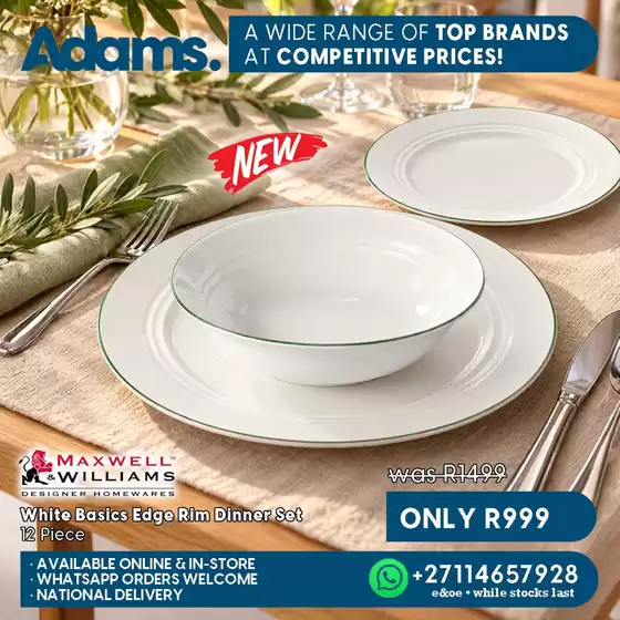Adams Discount Centre catalogue in Somerset West | Adams Discount Centre Sale | 2026-09-30T00:00:00.000Z - 2026-10-14T00:00:00.000Z