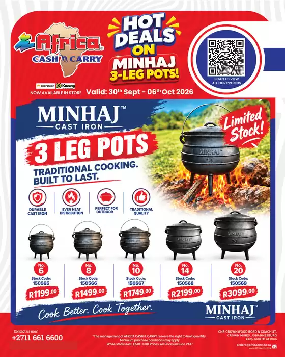 Africa Cash & Carry catalogue | Wednesday Promo | 2026-09-30T00:00:00.000Z - 2026-10-06T00:00:00.000Z