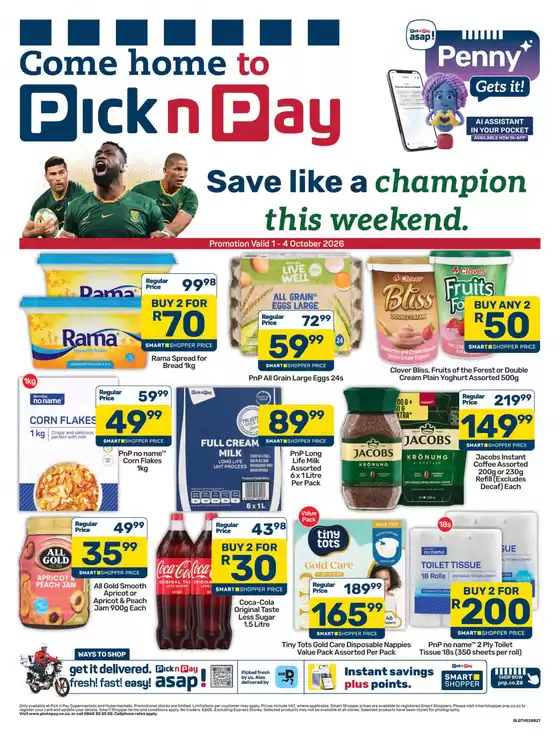 Pick n Pay catalogue in Pietermaritzburg | Pick n Pay Weekend Specials | 2026-10-01T00:00:00.000Z - 2026-10-04T00:00:00.000Z