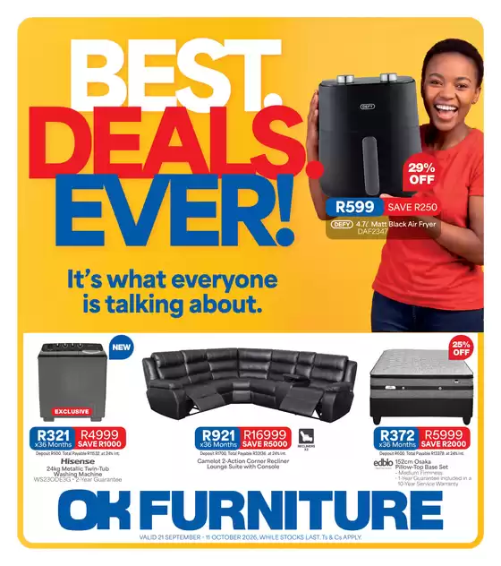 OK Furniture catalogue | Latest deals OK Furniture | 2026-09-21T00:00:00.000Z - 2026-10-11T00:00:00.000Z