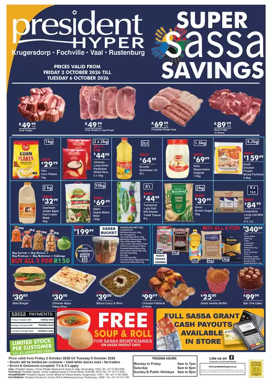 President Hyper catalogue | SASSA Super Savings | 2026-10-02T00:00:00.000Z - 2026-10-06T00:00:00.000Z