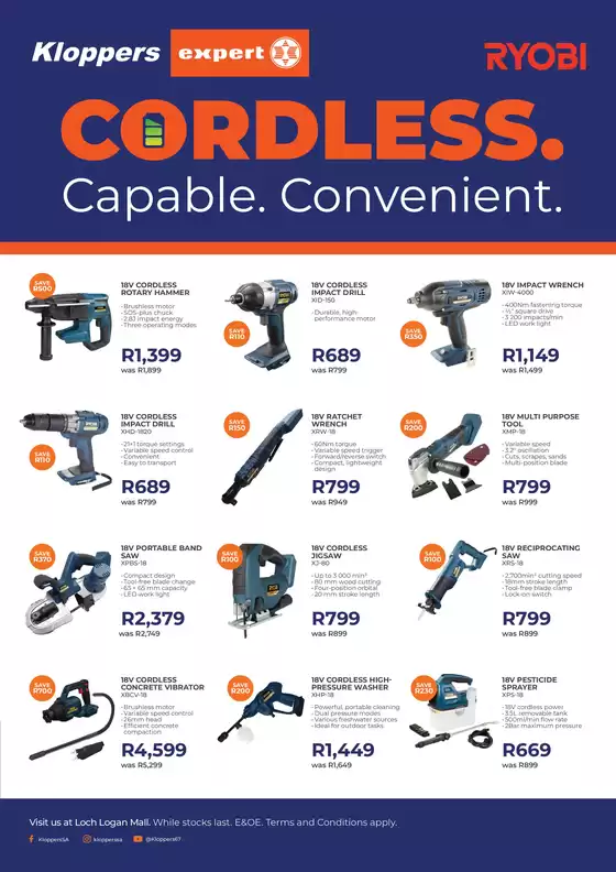 Expert Kloppers catalogue | Cordless. Capable. Convenient. | 2026-10-05T00:00:00.000Z - 2026-10-15T00:00:00.000Z