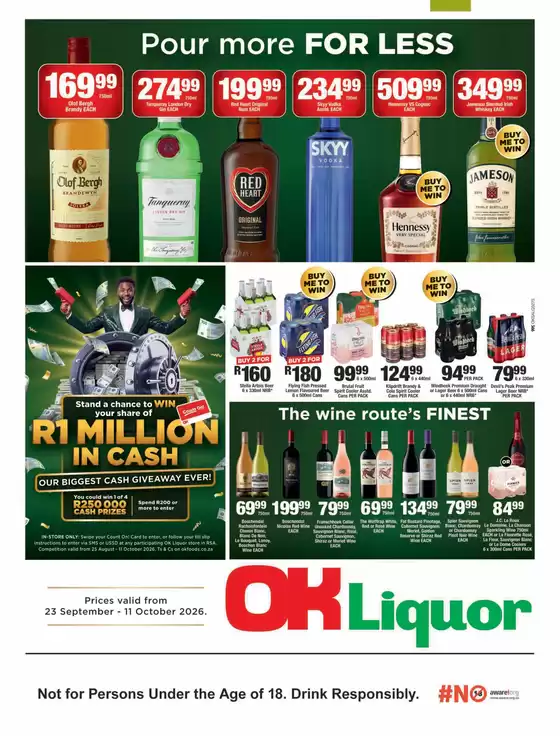 OK Liquor catalogue | Pour More For Less | 2026-10-05T00:00:00.000Z - 2026-10-11T00:00:00.000Z