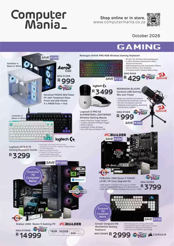 Computer Mania catalogue | Computer Mania Gaming | 2026-10-05T00:00:00.000Z - 2026-10-31T00:00:00.000Z