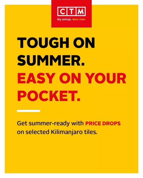 CTM catalogue in Worcester | Tough On Summer. Easy On Your Pocket. | 2026-10-05T00:00:00.000Z - 2026-10-31T00:00:00.000Z