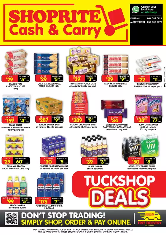 Shoprite catalogue in Richards Bay | Shoprite weekly specials | 2026-10-04T00:00:00.000Z - 2026-11-01T00:00:00.000Z