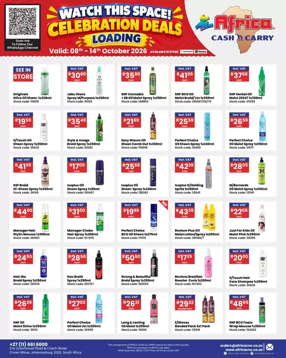 Africa Cash & Carry catalogue | Weekly Promo | 2026-10-08T00:00:00.000Z - 2026-10-14T00:00:00.000Z