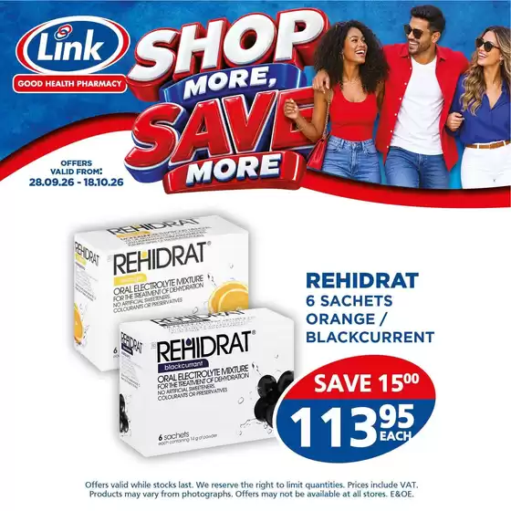 Link Pharmacy catalogue | Exclusive deals for our customers | 2026-09-28T00:00:00.000Z - 2026-10-18T00:00:00.000Z