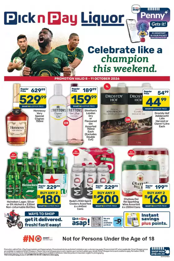 Pick n Pay catalogue | Pick n Pay Weekend Liquor Specials | 2026-10-08T00:00:00.000Z - 2026-10-11T00:00:00.000Z