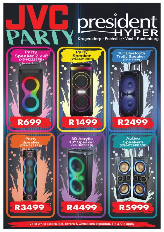President Hyper catalogue in  | JVC Party Speaker | 2026-10-09T00:00:00.000Z - 2026-10-23T00:00:00.000Z