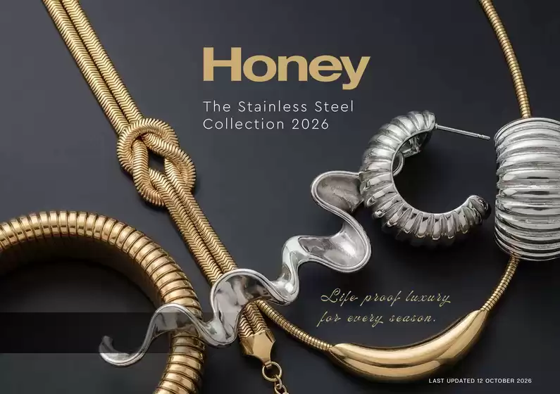 Honey Fashion Accessories catalogue | Honey Stainless Steel 2026 9 | 2026-01-01T00:00:00.000Z - 2026-12-31T00:00:00.000Z