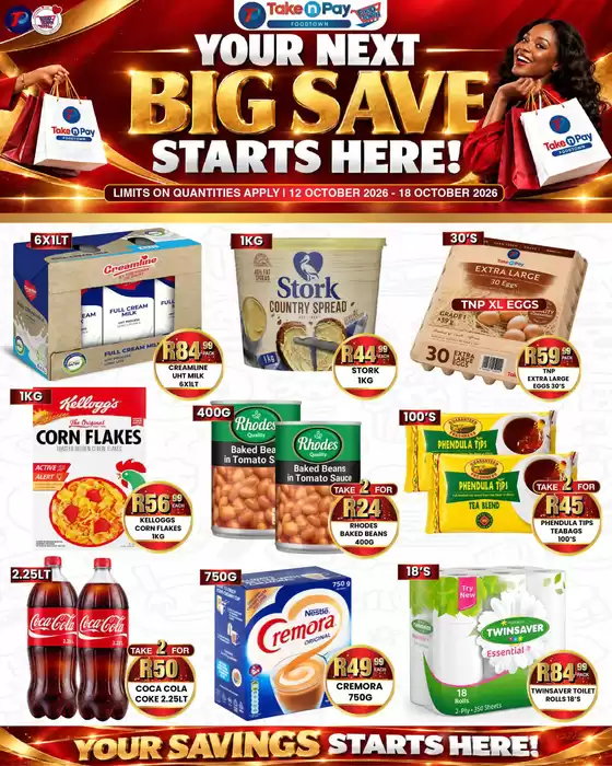 Take N Pay catalogue | TNP WEEKLY ADVERTS 12 OCT 2026 | 2026-10-12T00:00:00.000Z - 2026-10-18T00:00:00.000Z