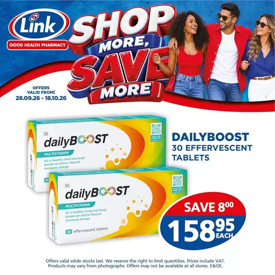 Link Pharmacy catalogue | Our best deals for you | 2026-09-28T00:00:00.000Z - 2026-10-18T00:00:00.000Z