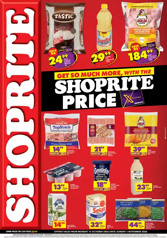 Shoprite catalogue in Lady Grey | Shoprite Price Eastern Cape 12 October - 1 November | 2026-10-11T00:00:00.000Z - 2026-11-01T00:00:00.000Z