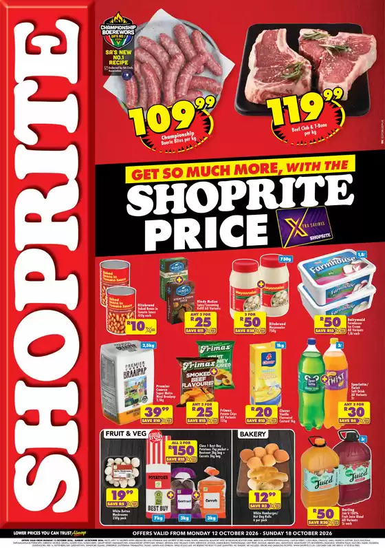 Shoprite catalogue in Lady Grey | Shoprite Low Price Braai Eastern Cape 12 October - 18 October | 2026-10-11T00:00:00.000Z - 2026-10-18T00:00:00.000Z