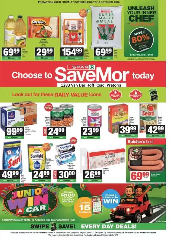 Spar Savemor catalogue | Choose To Savemor Today | 2026-10-13T00:00:00.000Z - 2026-10-18T00:00:00.000Z