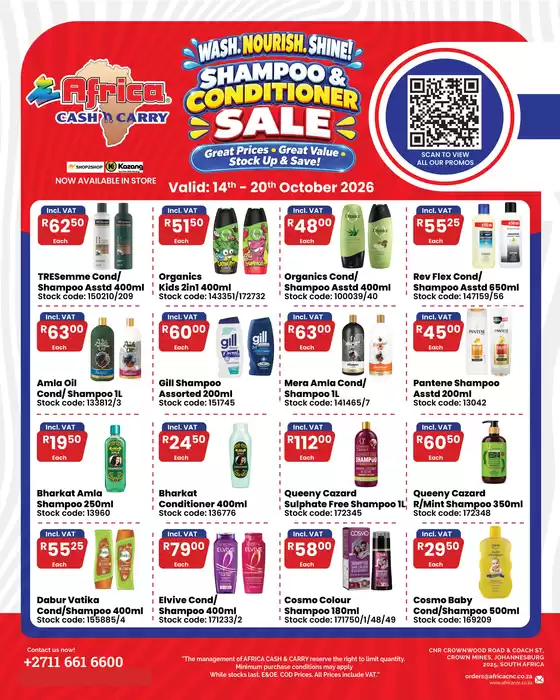 Africa Cash & Carry catalogue | Wednesday Promo | 2026-10-14T00:00:00.000Z - 2026-10-20T00:00:00.000Z