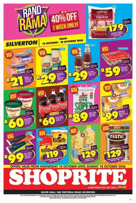 Shoprite catalogue | Shoprite Rand a Rama Silverton 14 October - 18 October | 2026-10-13T00:00:00.000Z - 2026-10-18T00:00:00.000Z