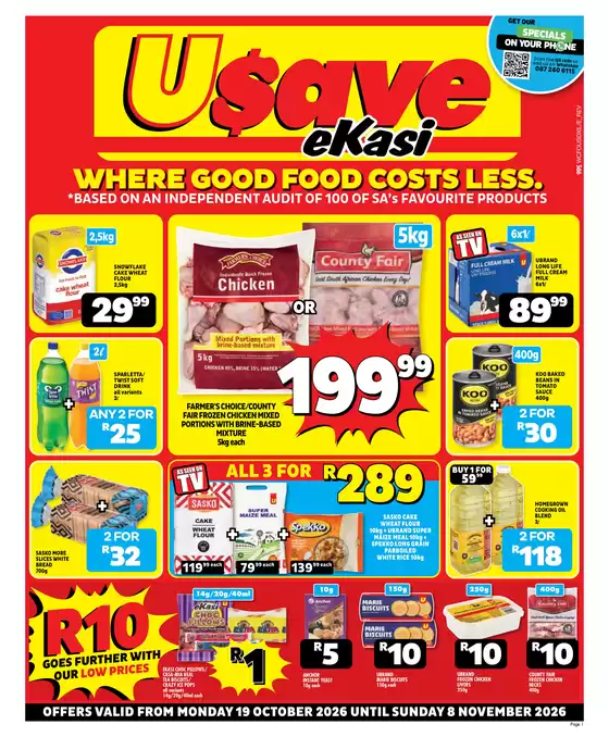Usave catalogue | Wcekasipricesavings19oct08nov2026 | 2026-10-19T00:00:00.000Z - 2026-11-08T00:00:00.000Z