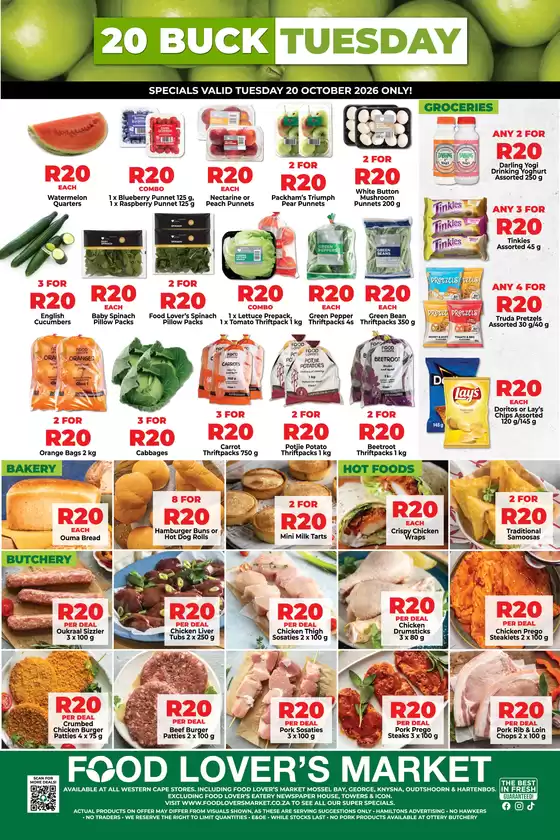 Food Lover's Market catalogue | WC - 20Buck Tuesday - 20 October 2026 Only | 2026-10-19T00:00:00.000Z - 2026-10-20T00:00:00.000Z