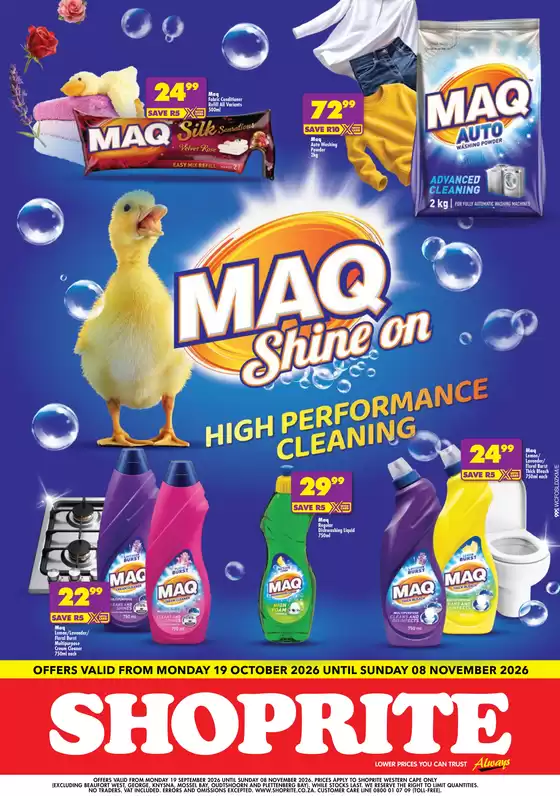 Shoprite catalogue | Shoprite Maq Household Essentials Western Cape 19 October - 8 November | 2026-10-18T00:00:00.000Z - 2026-11-08T00:00:00.000Z