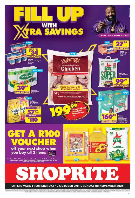 Shoprite catalogue in Burgersfort | Shoprite Xtra Savings Gauteng 19 October - 8 November | 2026-10-18T00:00:00.000Z - 2026-11-08T00:00:00.000Z
