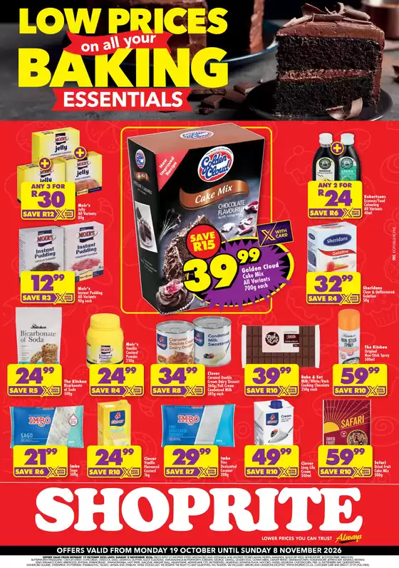 Shoprite catalogue in Graaff Reinet | Shoprite weekly specials | 2026-10-18T00:00:00.000Z - 2026-11-08T00:00:00.000Z