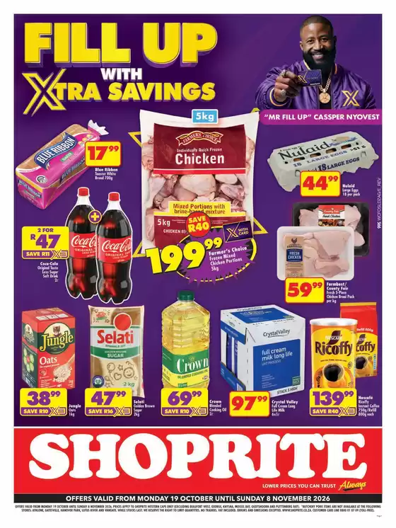 Shoprite catalogue | Shoprite Xtra Savings Western Cape 19 October - 8 November | 2026-10-18T00:00:00.000Z - 2026-11-08T00:00:00.000Z